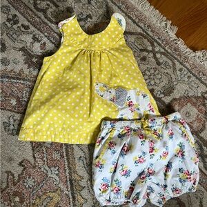BABY BODEN elephant 2 piece set 6-12m